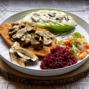 Restaurant Relax Greenpoint NYC - Entrees - Chicken Cutlet with Mushrooms