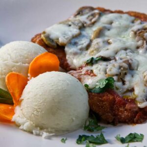 Restaurant Relax Greenpoint NYC Entrees Chicken Parmesan