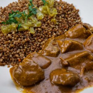 Restaurant Relax Greenpoint NYC Entrees Pork Goulash