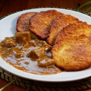 Restaurant Relax Greenpoint-NYC Entrees Potato Pancake Goulash