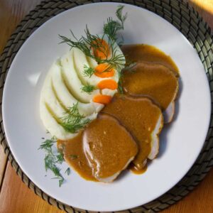 Restaurant Relax Greenpoint NYC Entrees Roast Pork