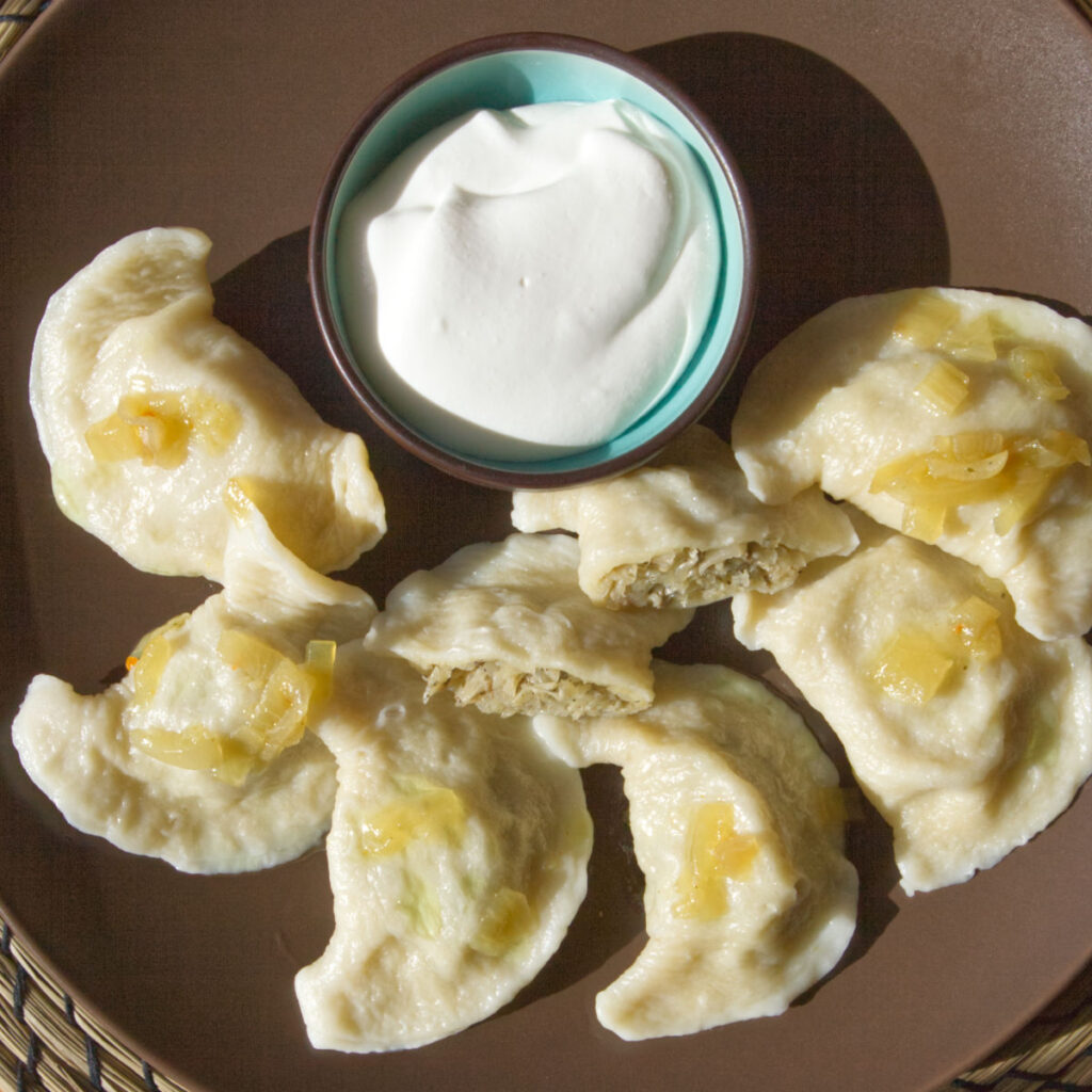 Restaurant Relax Greenpoint NYC Pierogies Sauerkraut