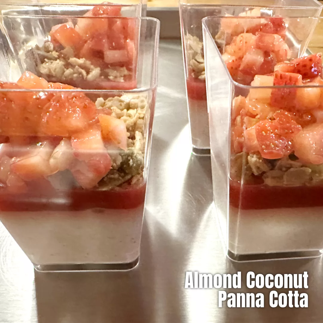 Mindful Kitchen workshop at Restaurant Relax - Almond-Coconut Panna Cotta