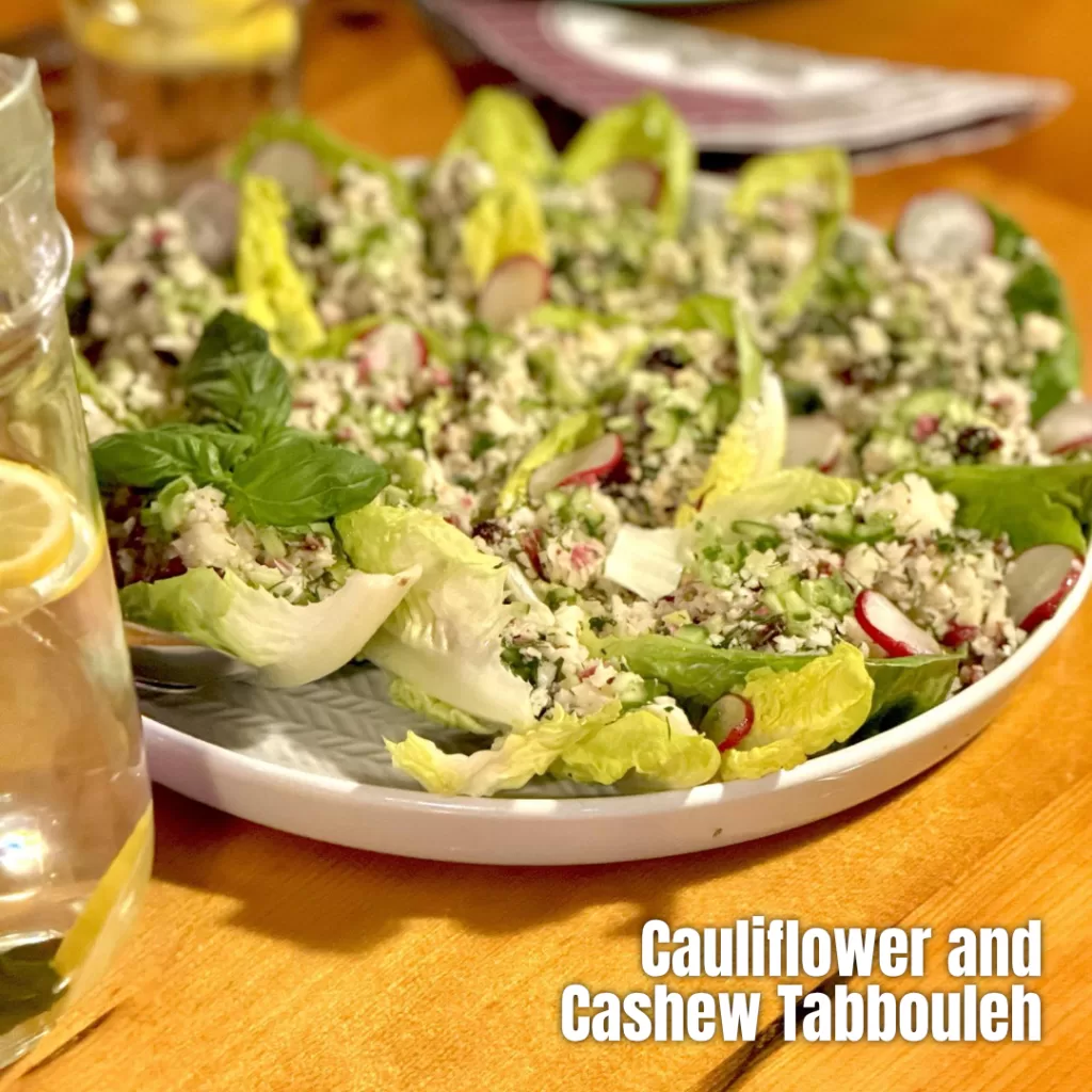 Mindful Kitchen workshop at Restaurant Relax - Cauliflower and Cashew Tabbouleh
