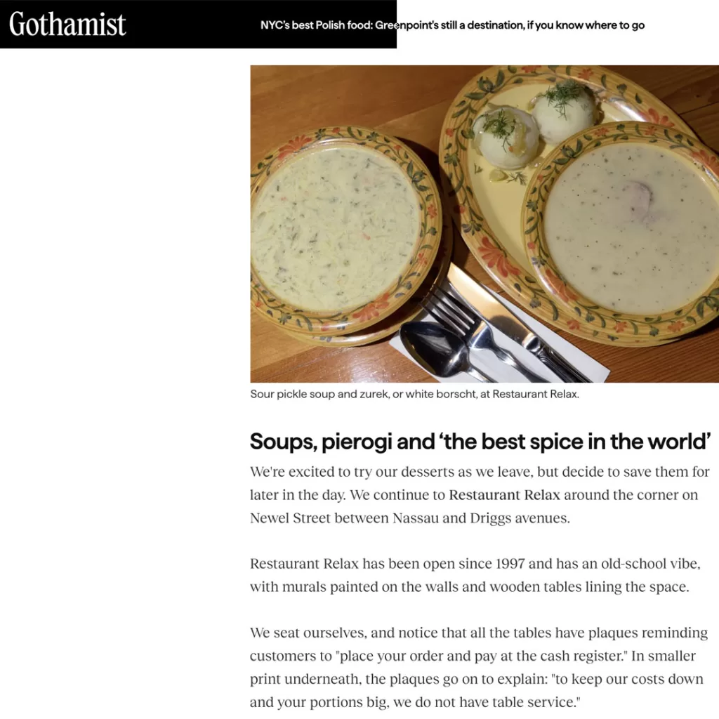 Restaurant Relax - Gothamist 2