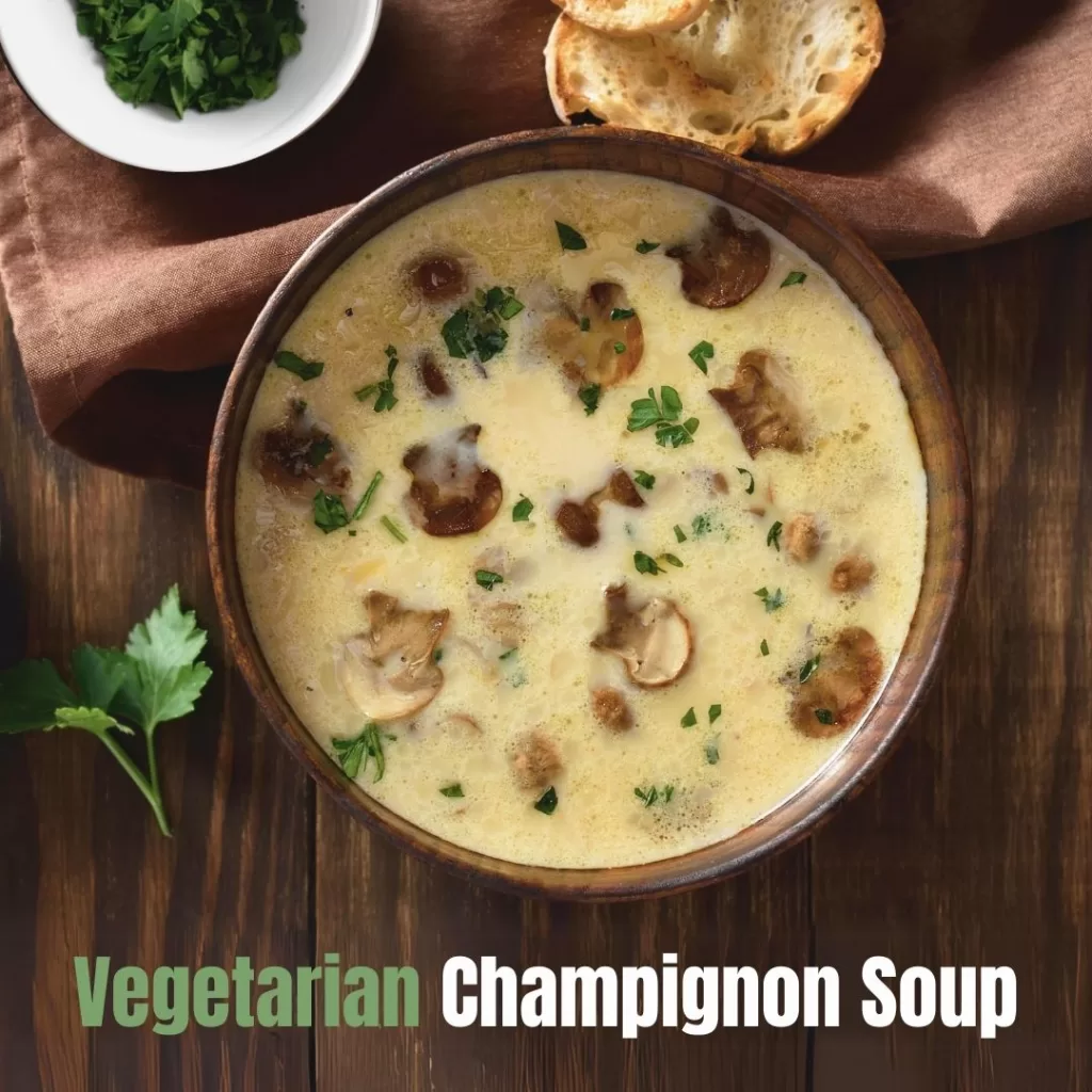 Vegetarian Champignon Soup from Restaurant Relax