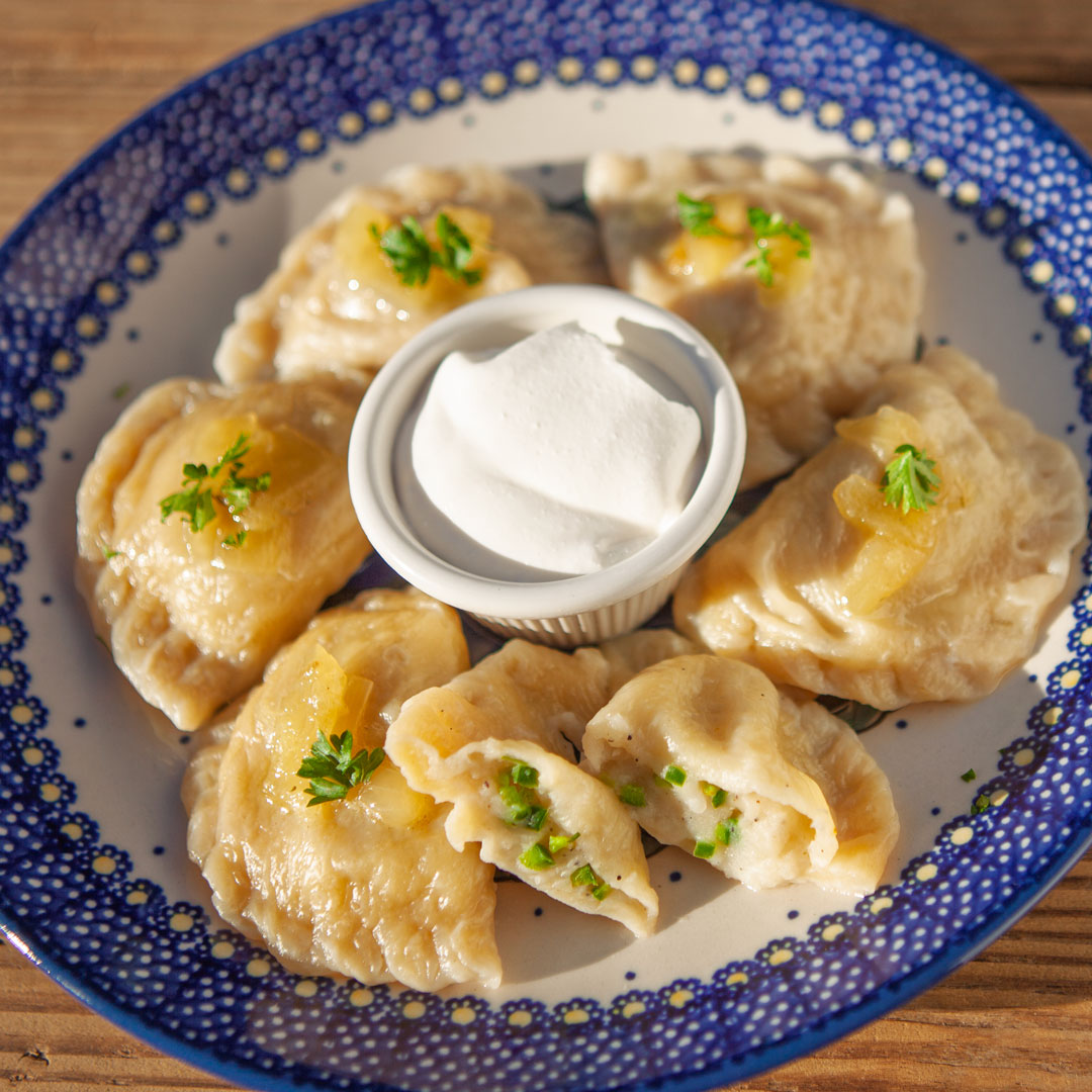 Jalapeno Pierogi at Restaurant Relax in Greenpoint, New York