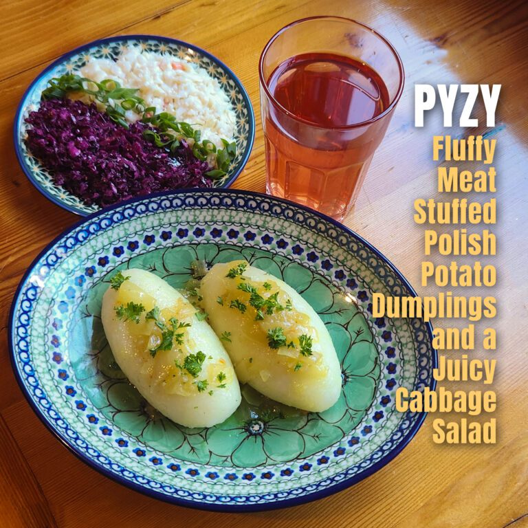 PYZY, Fluffy, Meat Stuffed, Polish Potato Dumplings