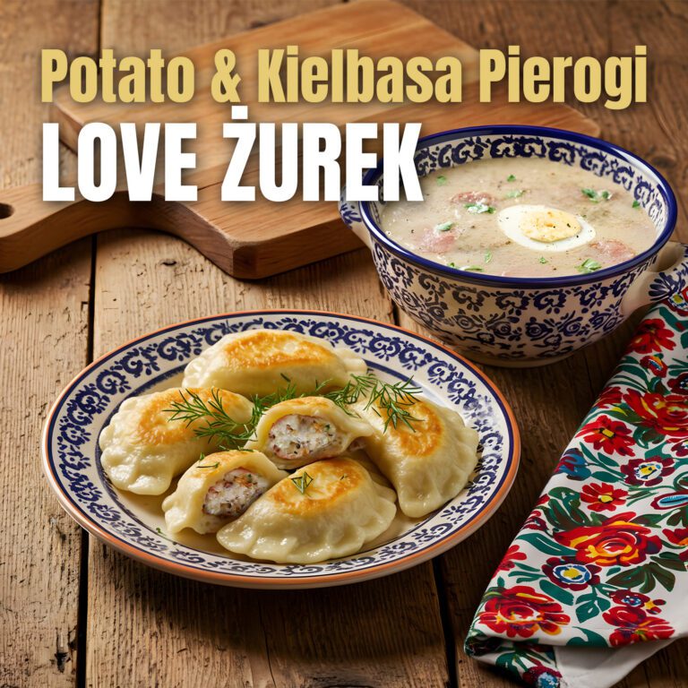 Potato & Kielbasa Pierogi LOVE ŻUREK