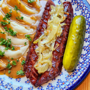 Restaurant Relax Greenpoint NYC Entrees Fried Kielbasa