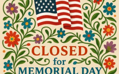 Closed for Memorial Day