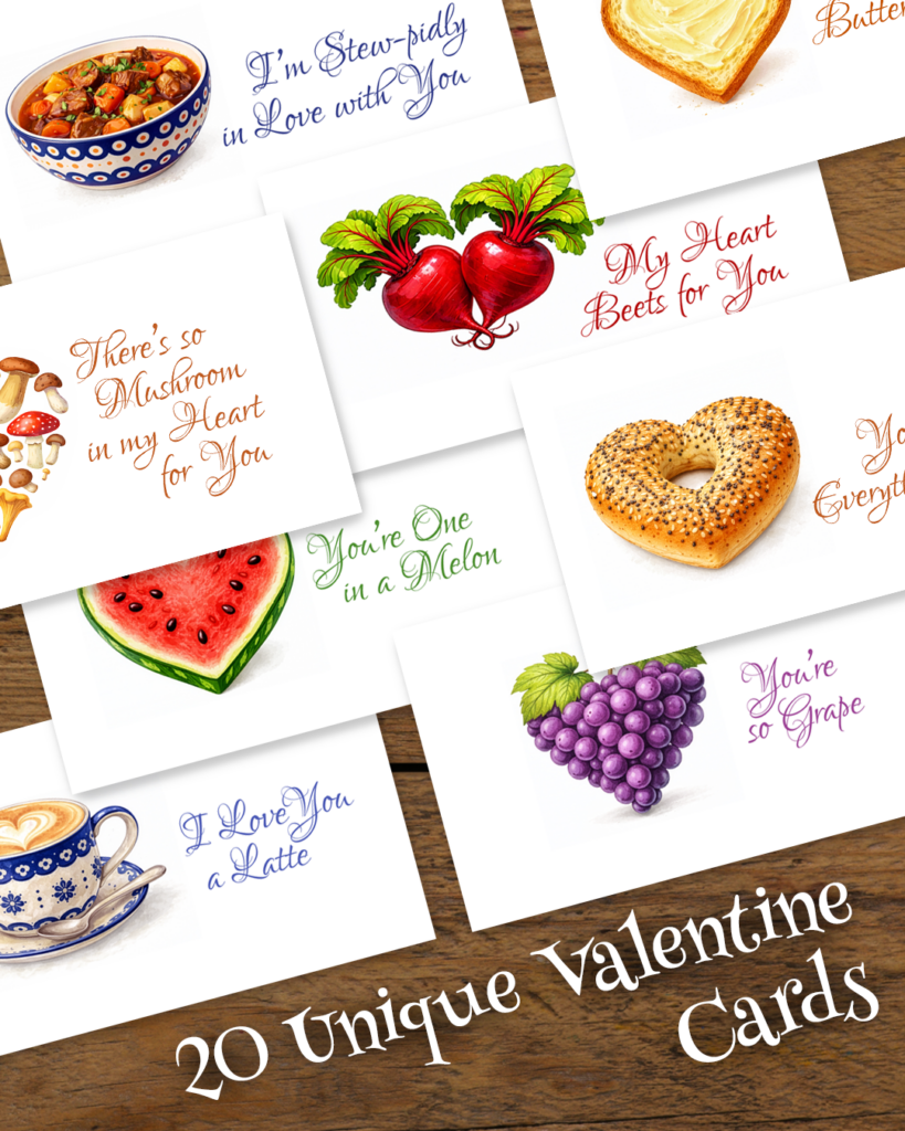 Valentine cards at Restaurant Relax