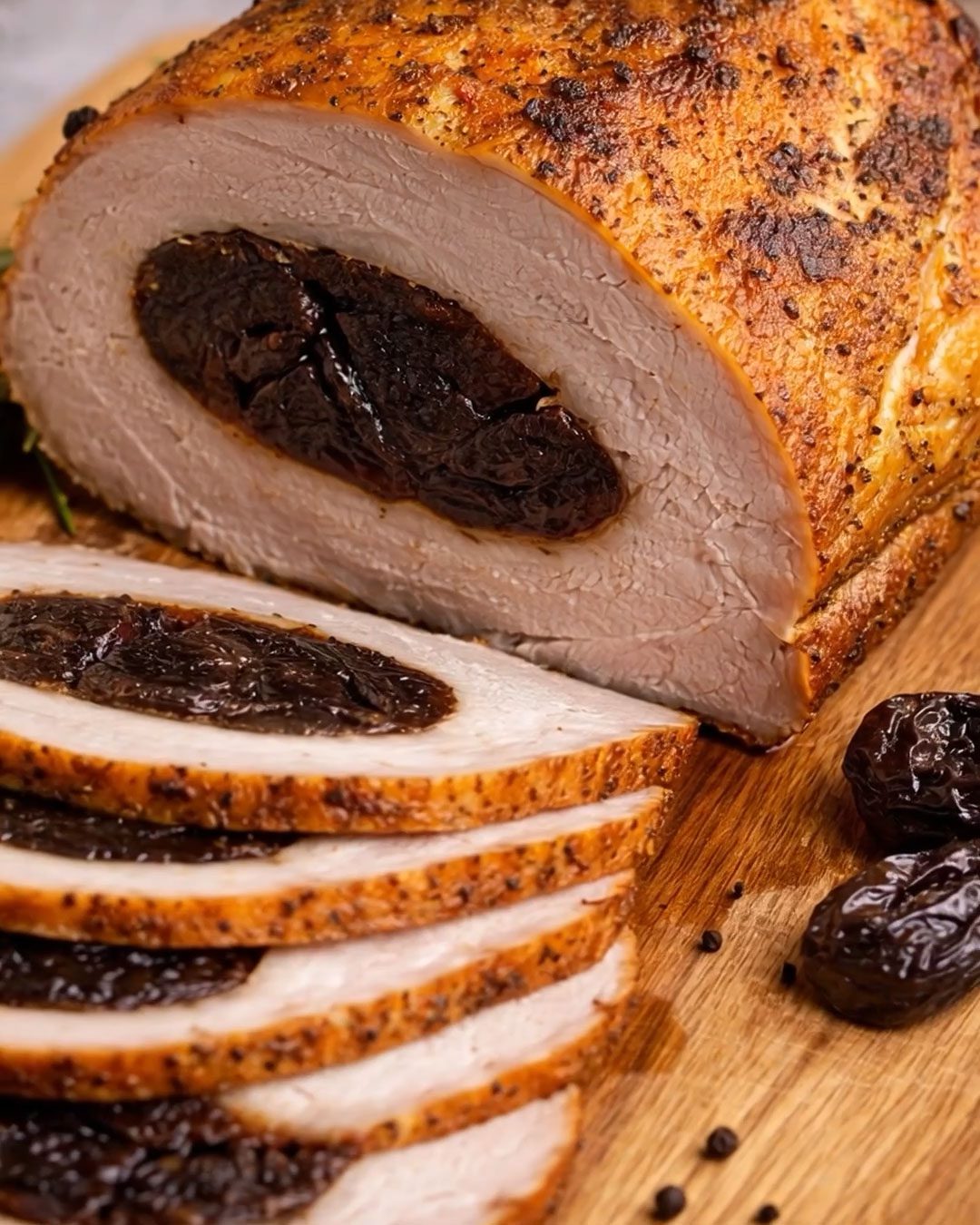 Prune Stuffed Pork Loin