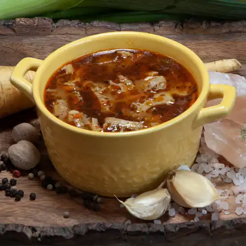 Traditional Polish Food - Tripe Soup at Restaurant Relax in Greenpoint